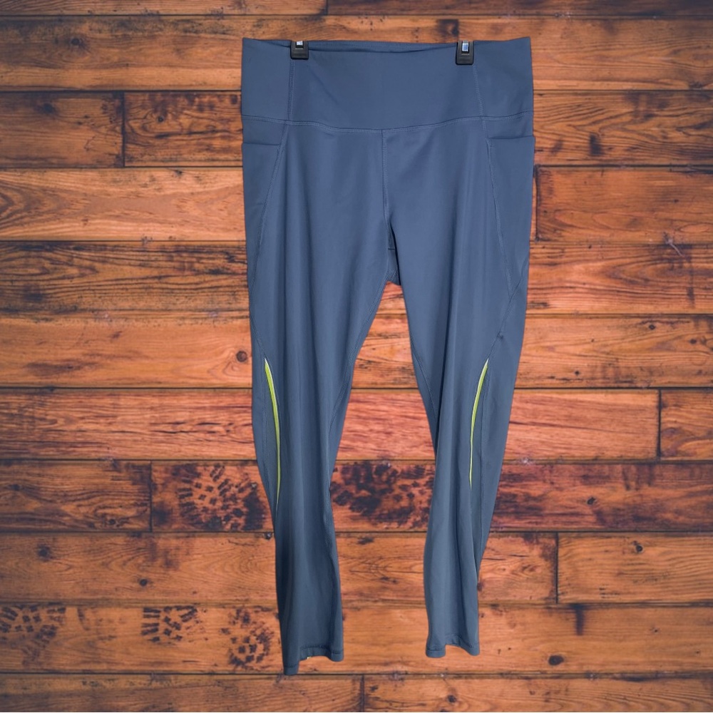 5 for $25🔥Member's Mark Grey & Neon Work it‎ Out Leggings XXL